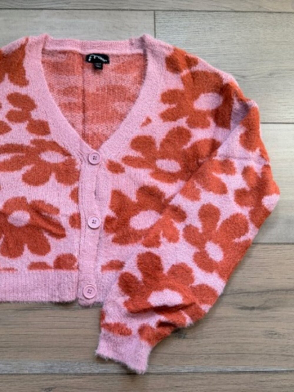 ART CLASS GIRLS LONG SLEEVE FLOWER SWEATER